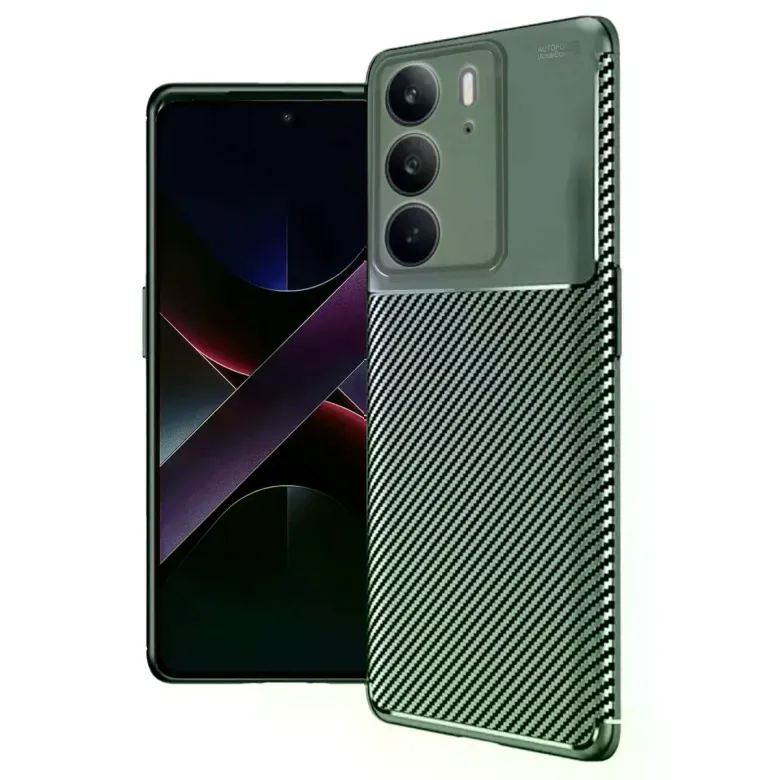 Realme C75 4g Auto Focus Karbon Kapak - Koyu Yeşil