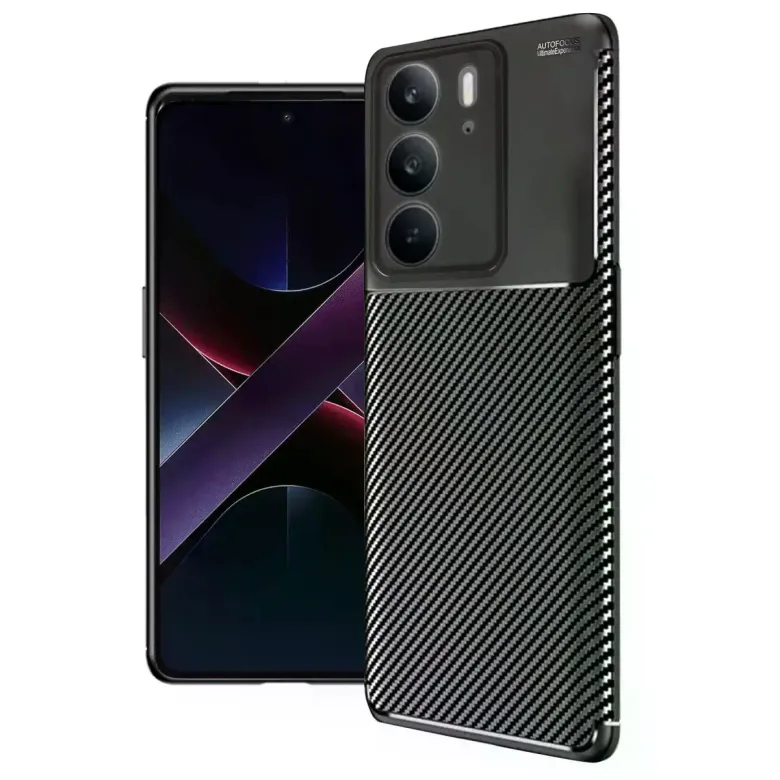 Realme C75 4g Auto Focus Karbon Kapak - Siyah