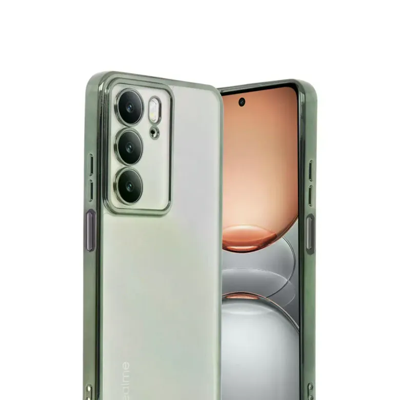 Realme C75 4g Kılıf Razer Lensli Silikon - Yeşil