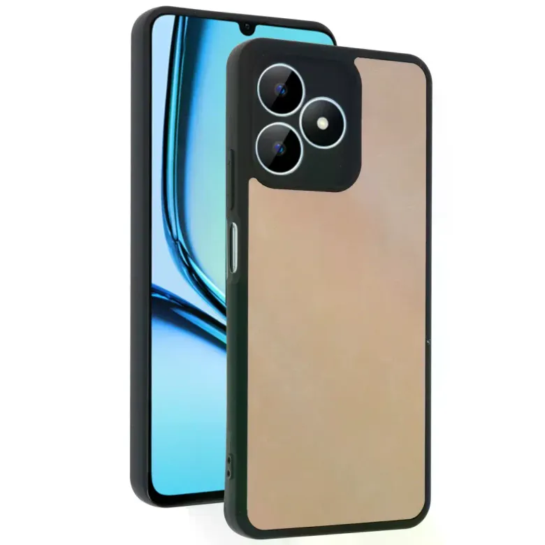 Realme Note 50 4g Kılıf Aras Deri Kapak - Pudra