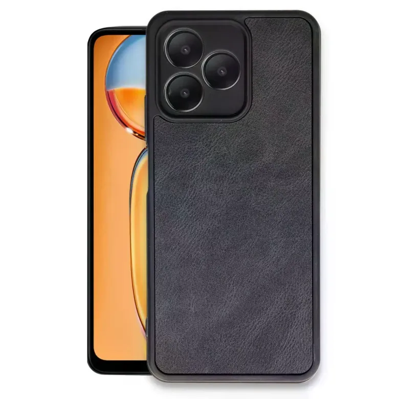 Realme Note 50 4g Kılıf Aras Deri Kapak - Siyah