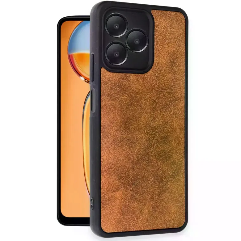 Realme Note 50 4g Kılıf Aras Deri Kapak - Taba
