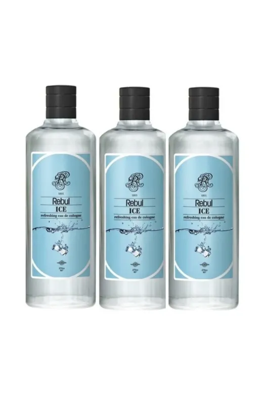 Rebul HBV000002PYY1 Ice Kolonya 250 Ml Cam Şişe 3 Adet