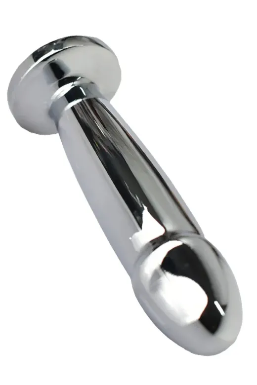 Red Fox 401020 Çelik Anal Plug Şarjlı Titreşimli 12 Cm