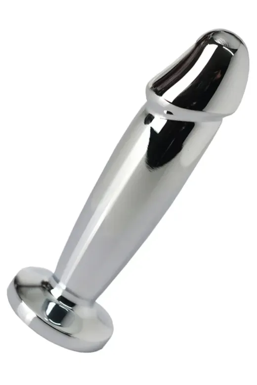 Red Fox 401020 Çelik Anal Plug Şarjlı Titreşimli 12 Cm