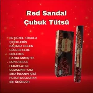 Red Sandal   ( Kırmızı Sandal ) Tütsü 120 Çubuk