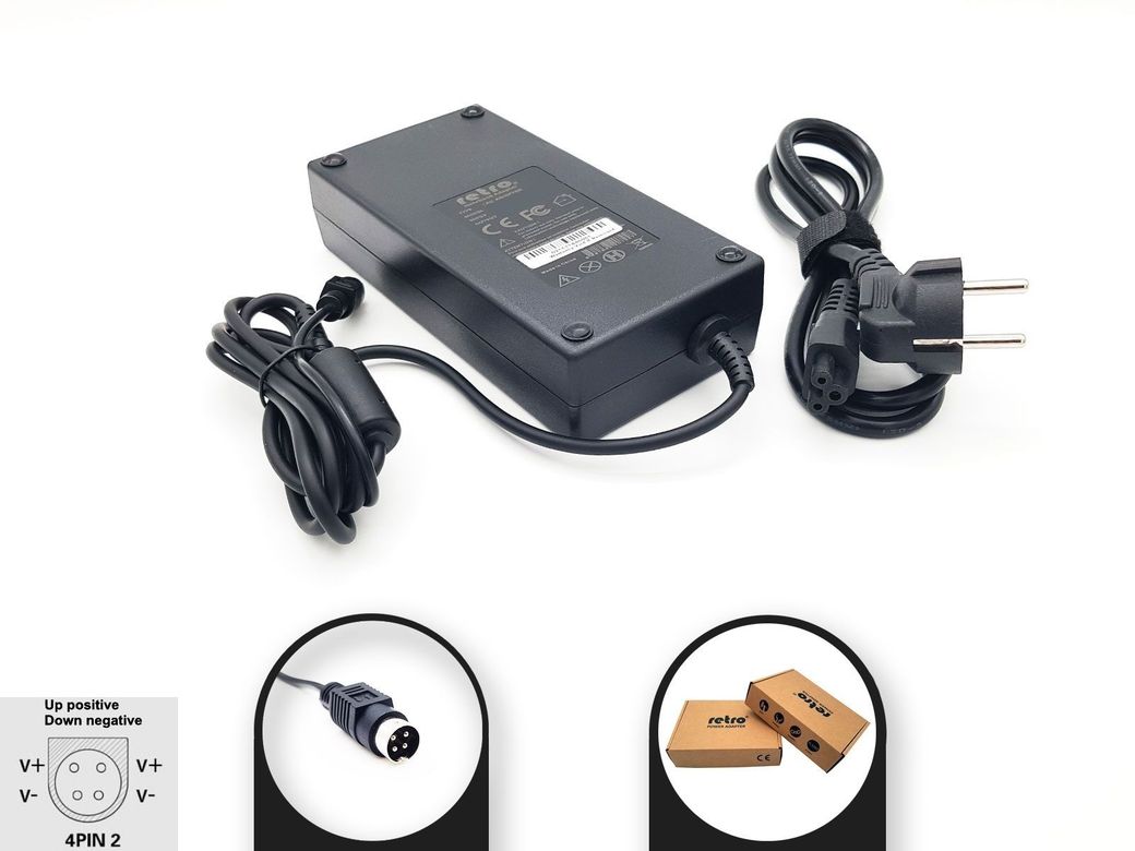 Retro 15V 8A 120W 4-Pin DIN Notebook Adaptör (RNA-TS04)