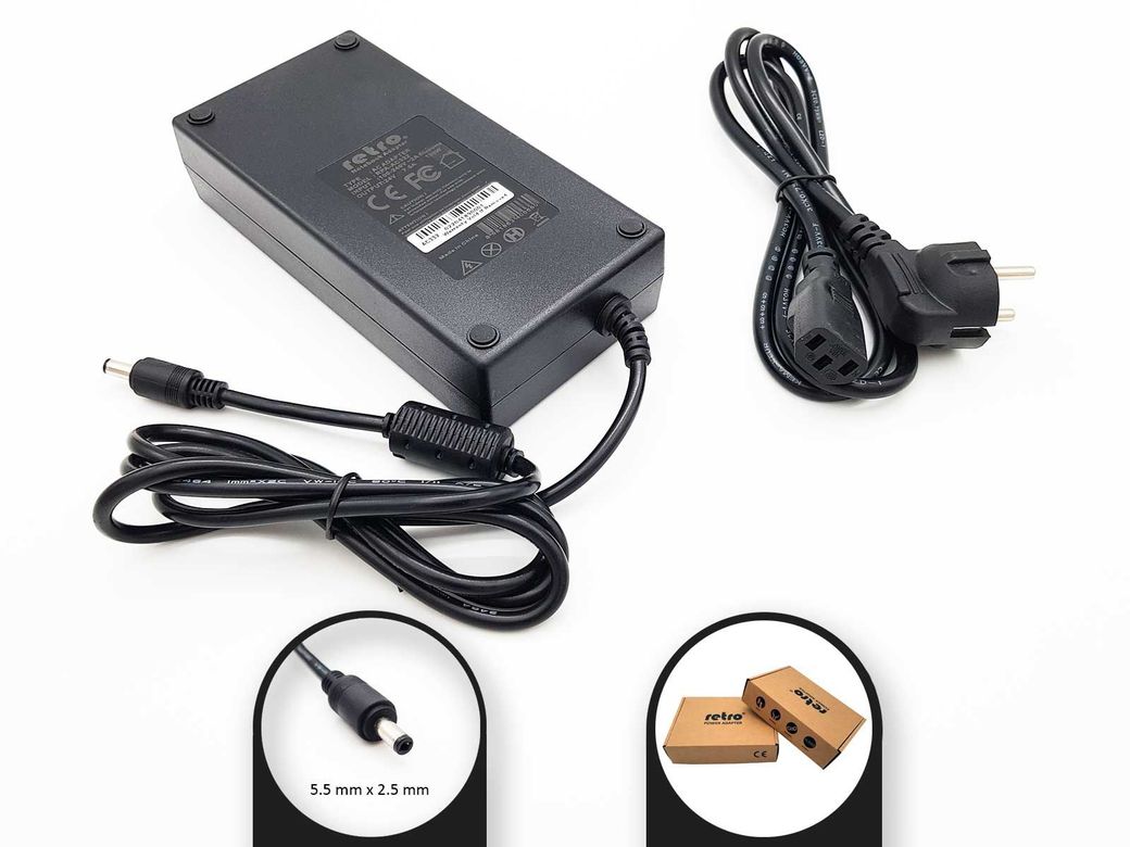 Retro 24V 7.5A 180W 5.5x2.5mm Güç Adaptör (RPA-AC332)