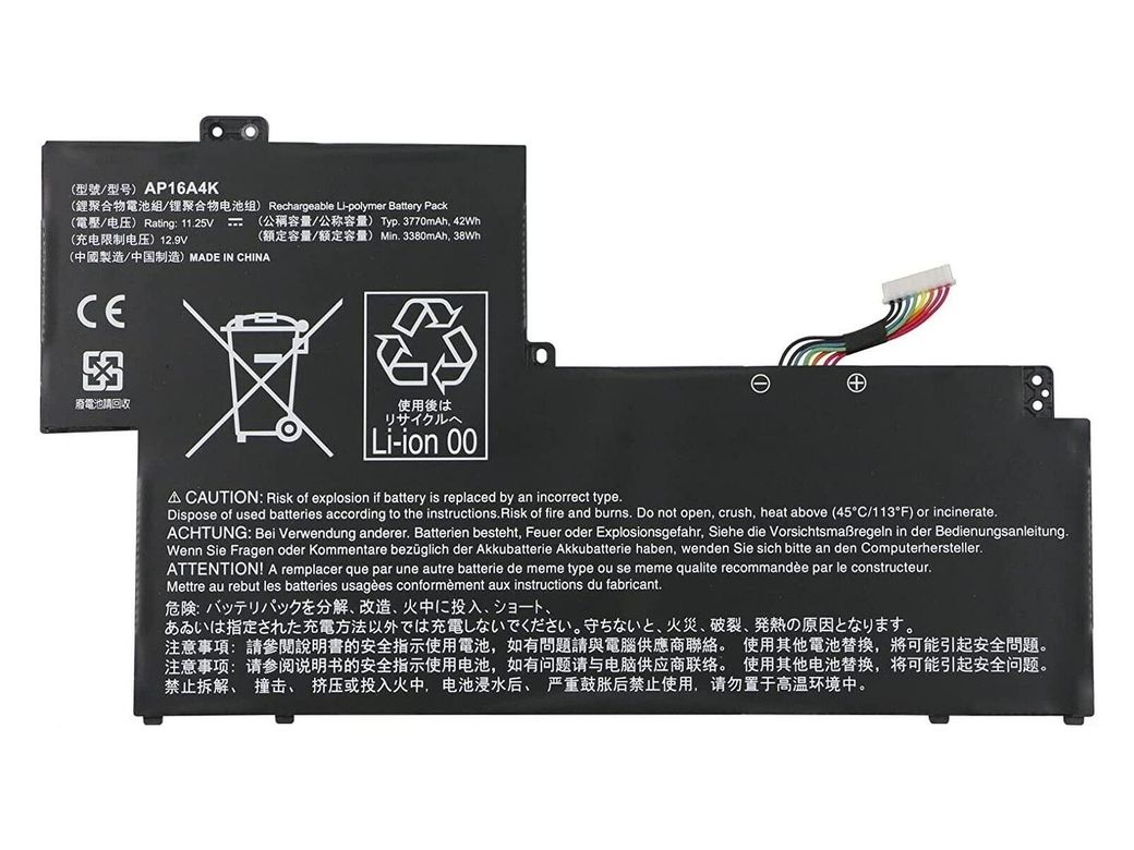 Retro Acer Aspire SF113-31 AP16A4K Notebook Bataryası