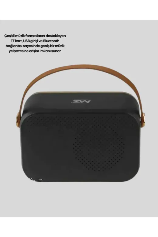 Retro Bluetooth Radyo – Nostaljik Tasarım, TF Kart ve USB Destekli