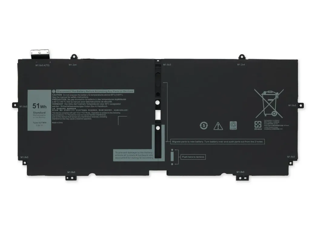 Retro Dell XPS 7390 2-in-1 52TWH Bataryası