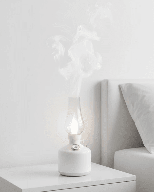 Retro Gaz Lambası Tasarımlı USB Şarjlı Aroma Difüzörü 280 ml Nano Mist Nemlendirici