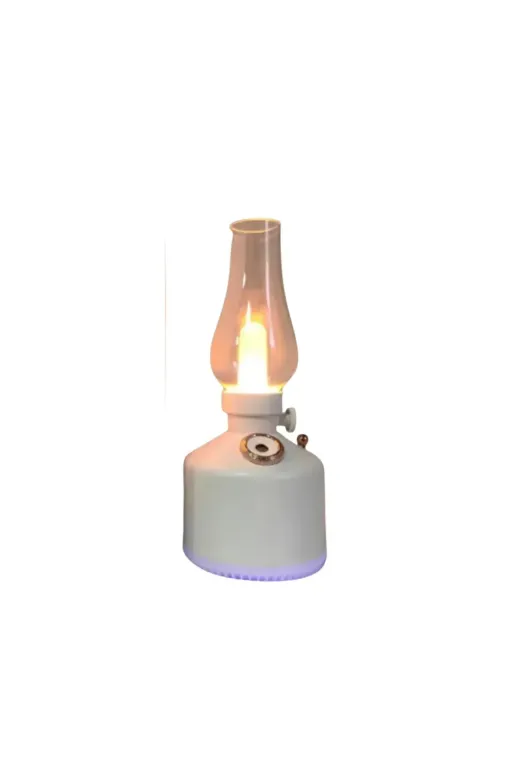 Retro Gaz Lambası Tasarımlı USB Şarjlı Aroma Difüzörü 280 ml Nano Mist Nemlendirici