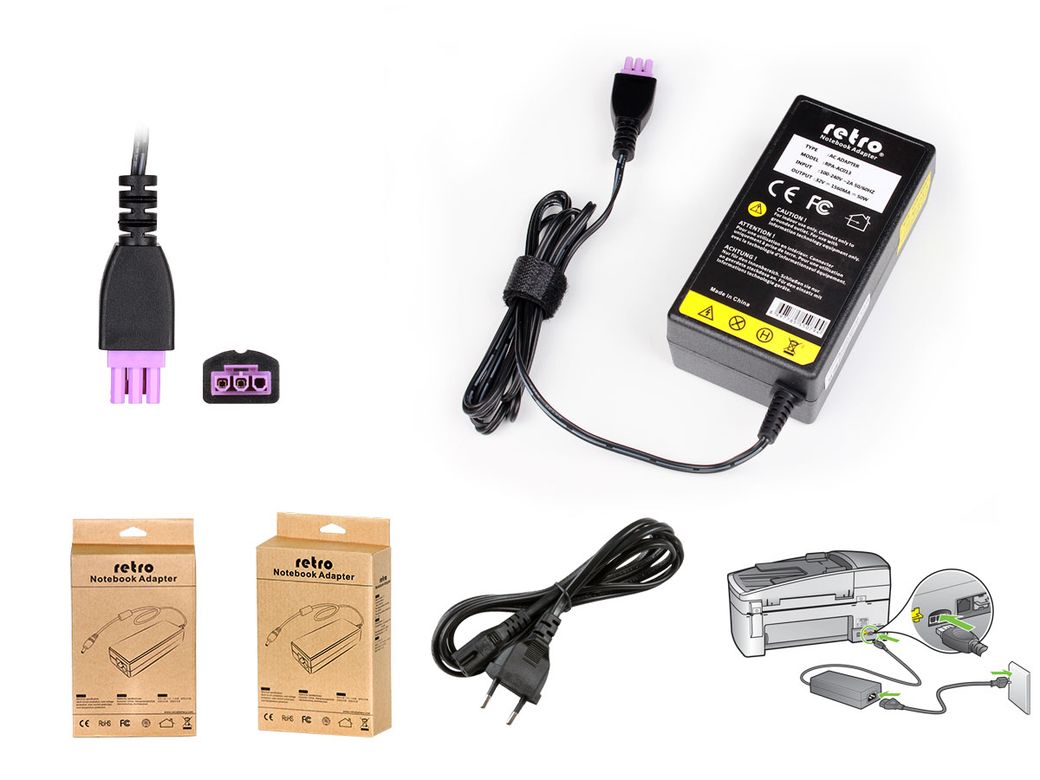Retro HP +32V 1560mA 50W Yazıcı Adaptör