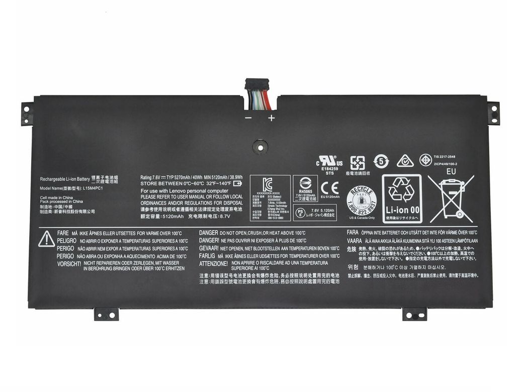 Retro Lenovo IdeaPad Yoga 710-11IKB L15M4PC1 Notebook Bataryası