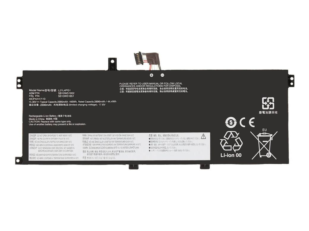 Retro Lenovo ThinkPad L13 Yoga Gen3 L21L4PG1 Notebook Bataryası