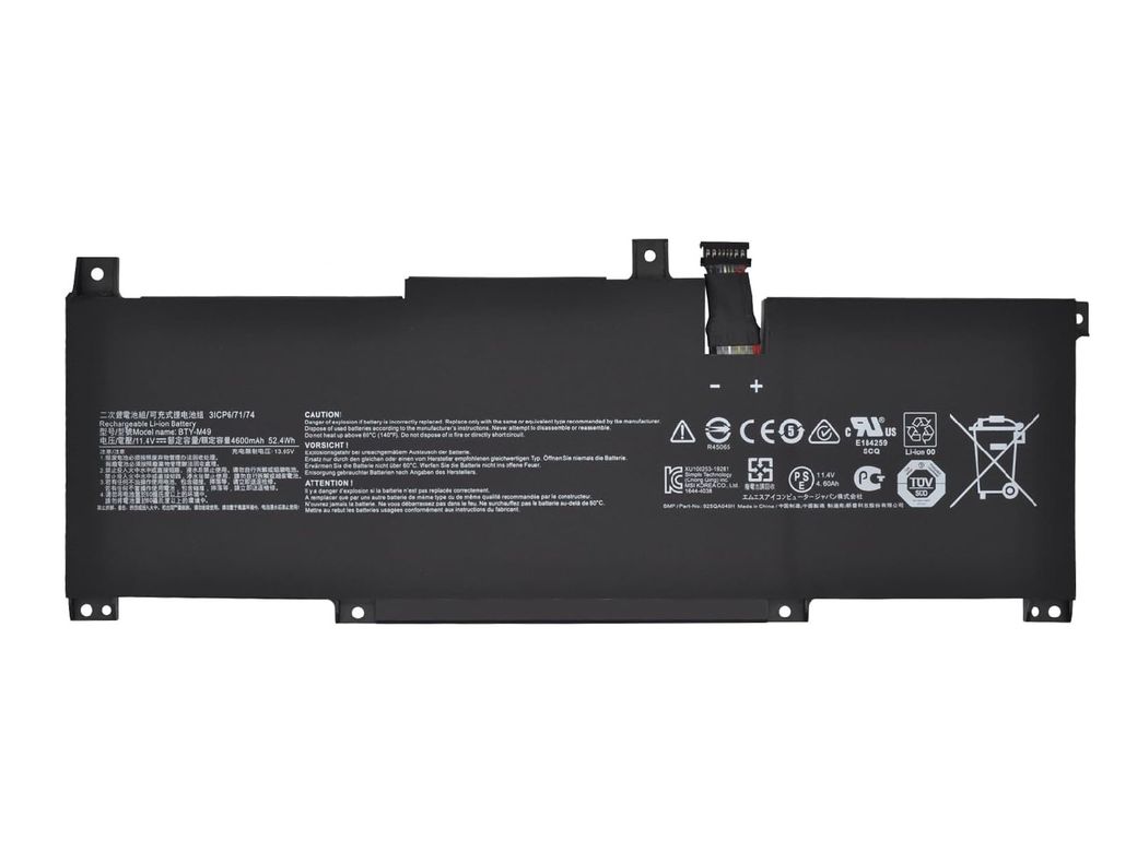 Retro MSI BTY-M49 Siyah Soket Notebook Bataryası