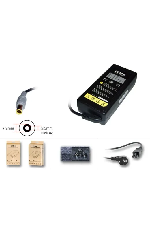 Retro NA-KR60935 Lenovo 20V 3.25A (65W) 7.9*5.5 Notebook Adaptör Pl-9493 (Qs-Ib03)