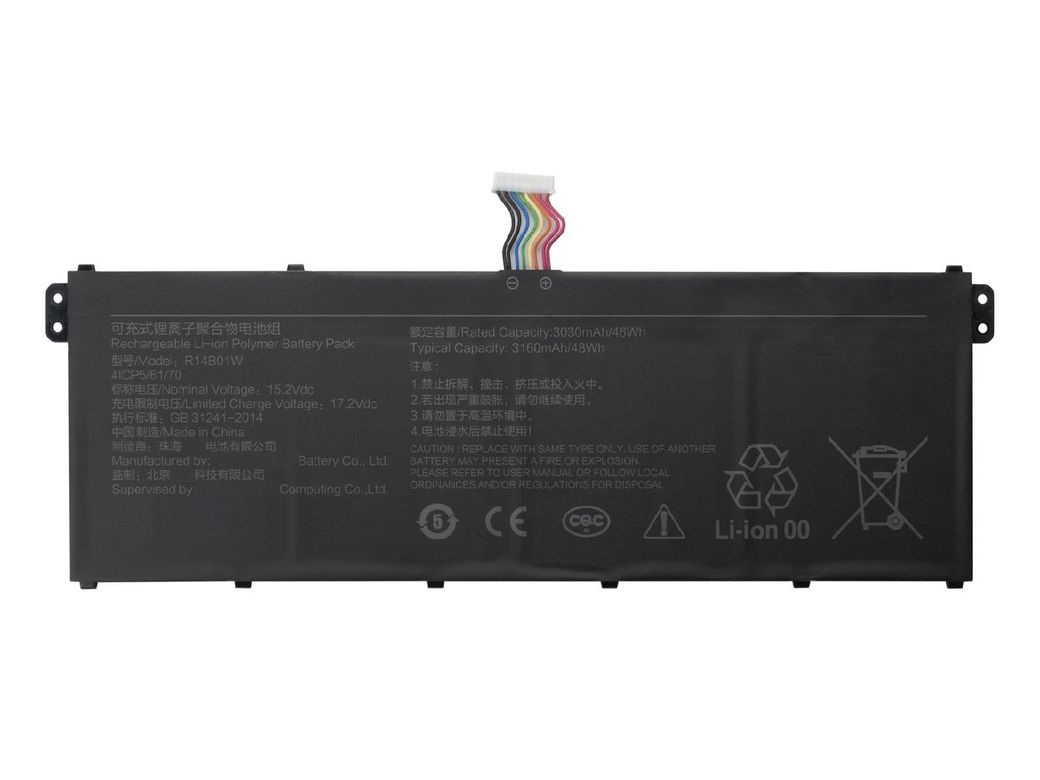 Retro Xiaomi RedmiBook 14.0-inch (2019) R14B01W Notebook Bataryası