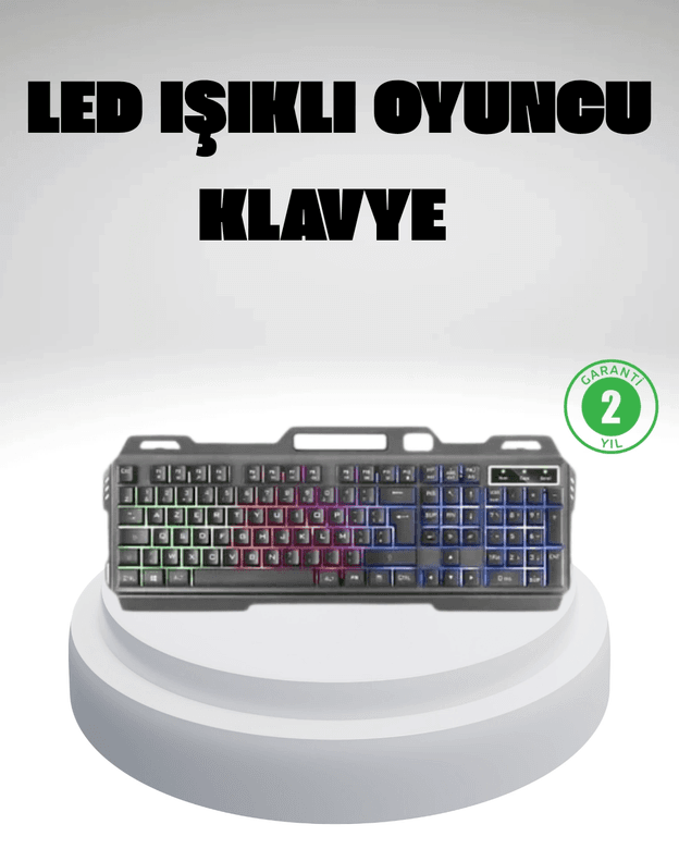 Rgb Işıklı Klavye Mouse Seti – Türkçe Q, Ayarlanabilir Dpı, Ergonomik Ve Dayanıklı Tasarım
