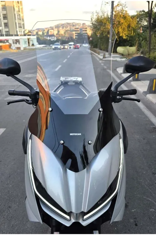 RKS RZ 250 S Ön Cam 2022-2026 Model 68cm Şeffaf Renkli 4mm UZUN