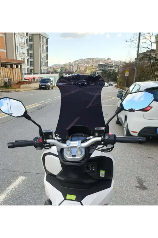 RMG Moto Gusto Dream 150 Ön Cam 2023-2026 Model 65cm Siyah Renkli 4mm ORTA BOYLU