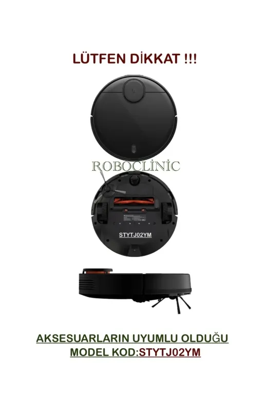 Roboclinic mop02ym Xiaomi Mi Robot Vacuum Mop Pro (Model Kod:stytjo2Ym) Robot Süpürge Uyumlu Yenileme Seti-6 Parça