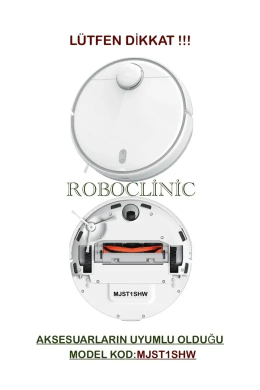 Roboclinic mop2pro5 Xiaomi Mi Robot Vacuum Mop 2 Pro Beyaz (Model Kod:mjst1Shw) Uyumlu Yenileme Seti-6 Parça