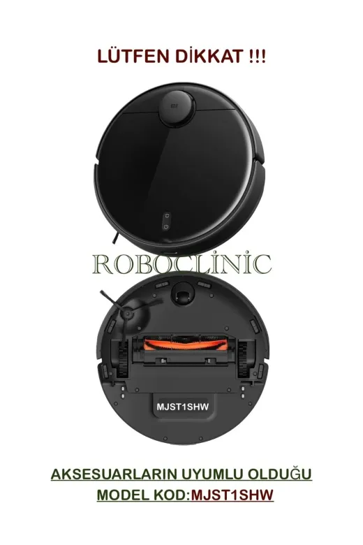 Roboclinic mop2pro6 Xiaomi Mi Robot Vacuum Mop 2 Pro Siyah (Model Kod:mjst1Shw) Uyumlu Yenileme Seti-6 Parça