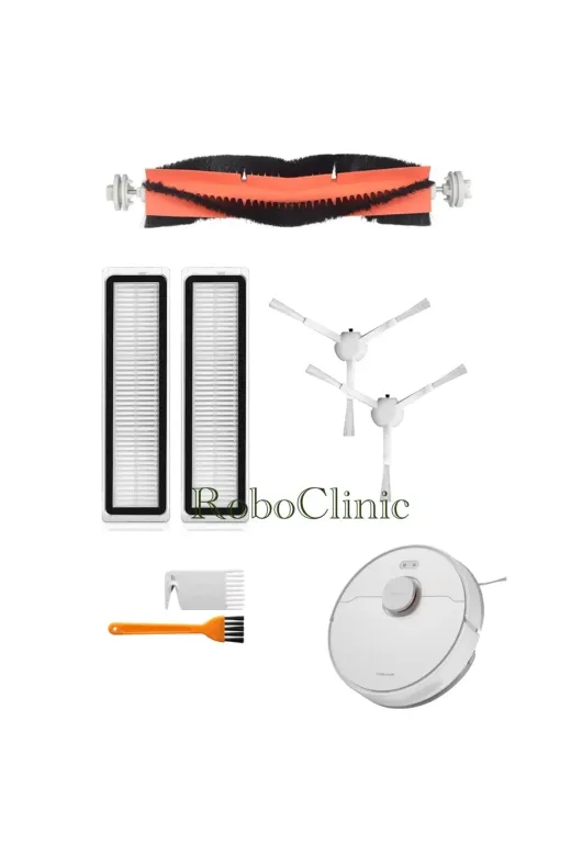 Roboclinic XiaomiTrouver7 Xiaomi Trouver Finder Lds Uyumlu Ana Fırça Yan Fırça Hepa Filtre Mop Seti-7 Parça