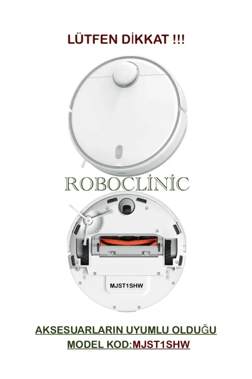 Roboclinic ximop2pro Xiaomi Mi Robot Vacuum Mop 2 Pro Beyaz (Model Kod: Cdz1Shw - Mjst1Shw) Uyumlu Yenileme Seti-5 Parça