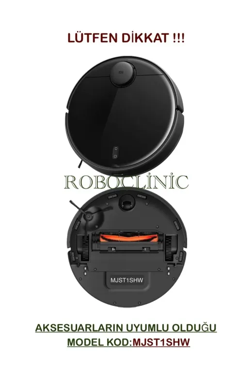 Roboclinic ximop2pro Xiaomi Mi Robot Vacuum Mop 2 Pro Siyah (Model Kod: Cdz1Shw - Mjst1Shw) Uyumlu Yenileme Seti-5 Parça