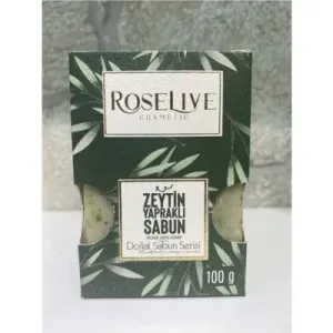 Roselive Doğal Zeytin Yapraklı Sabun 3 Adet x 100 Gr