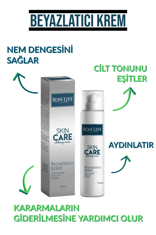 Roselive MrtRoselive00009 Cilt Beyazlatıcı Krem 100 Ml