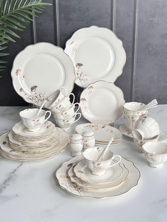 ROSSEV ka35454055 Kahvaltı Takımı Palace 42 Parça 6 Kişilik