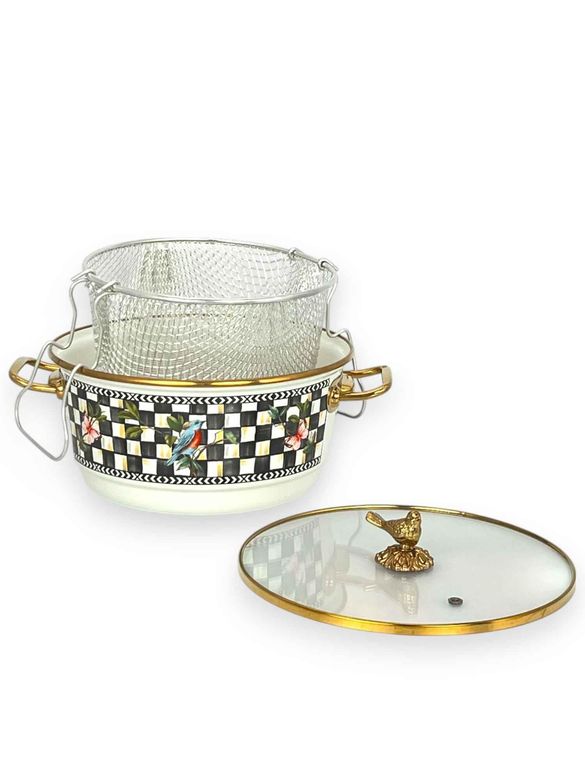 ROSSEV ten36046015 Paradise Emaye Kızartma Tenceresi 24 Cm