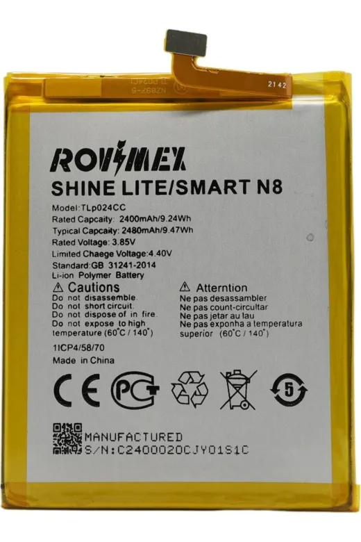 Rovimex tch-rvmx-bt-450 Alcatel Shine Lite (5080X) Batarya Pil