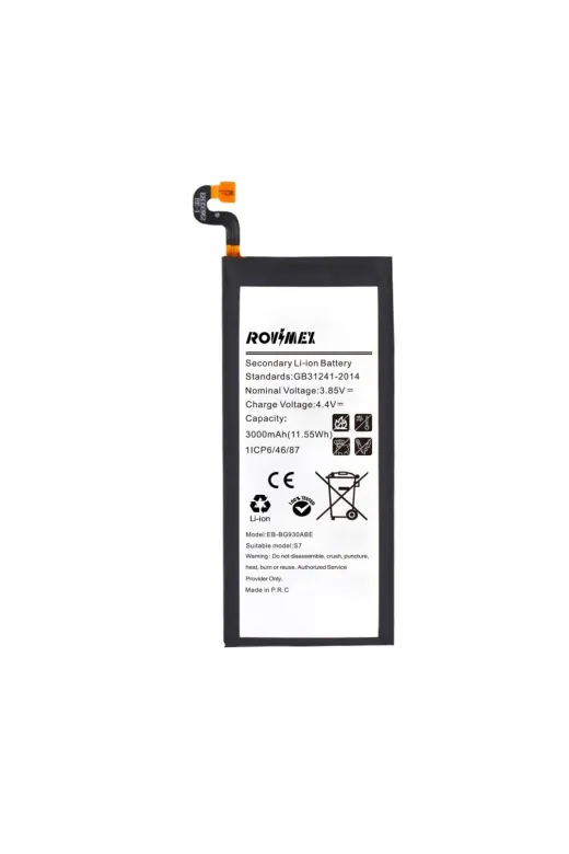 Rovimex TYC00563235559 Galaxy S7 (Sm-G930F) Batarya Pil