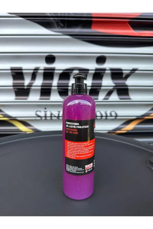 ROX KİMYA gold 123 Lastik Parlatma Jel 400 Ml Ve Lastik Parlatma Fırçası Sarı Gold