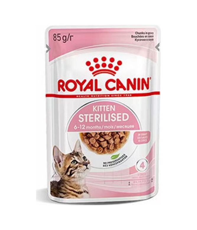Royal Canin 119653149 Pouch Kitten Sterilised Gravy Yavru Kedi Konservesi 85 Gr