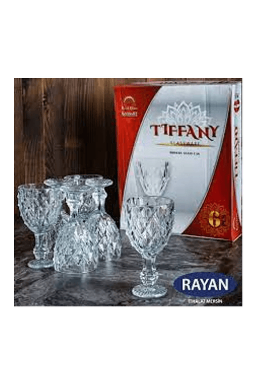 Royaleks Group RT-RY-H-82628 Tiffany 6'lı Lüx Ayaklı Bardak Royaleks-82628