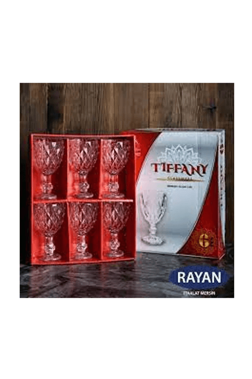 Royaleks Group RT-RY-H-82628 Tiffany 6'lı Lüx Ayaklı Bardak Royaleks-82628
