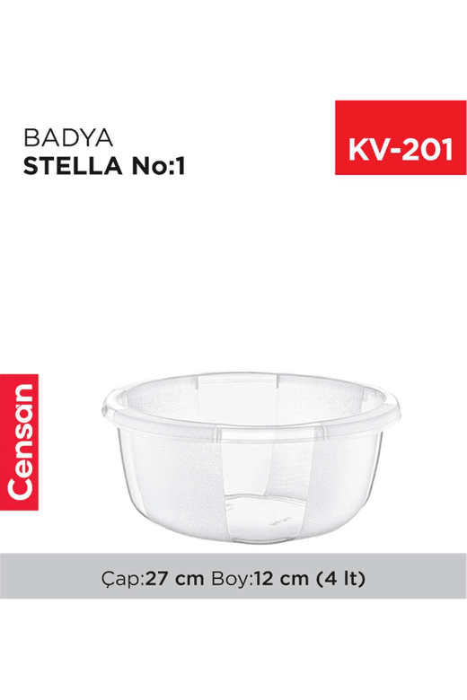 Royaleks Group RT-RYL-H-24692 Yuvarlak Şeffaf Badya 1 Adet 1 No Royaleks-E173