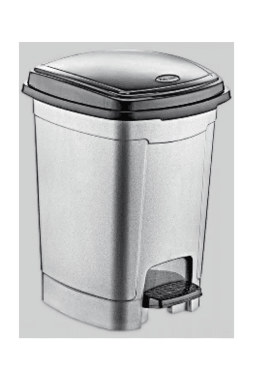 Royaleks Group RT-RYL-H-45256 Pedallı Basmalı Çıkarılabilir Iç Kovalı Çöp Kutusu Kovası / 5 No / 52 Lt. / 57X40X40 Cm. Royaleks-E256