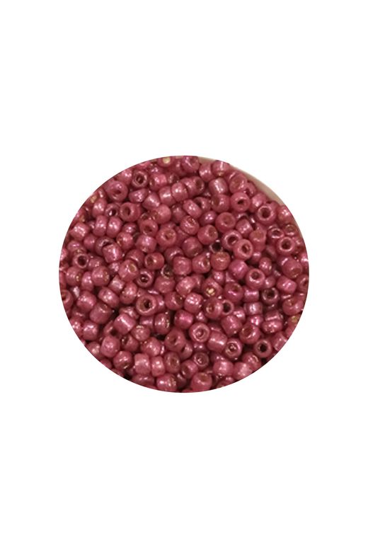 Royaleks RT-RYL-BN24092-11-60 Dökme Cam Kum Boncuk (11/0) 2 Mm - 60 Gram -  Koyu Pembe - Bnc046