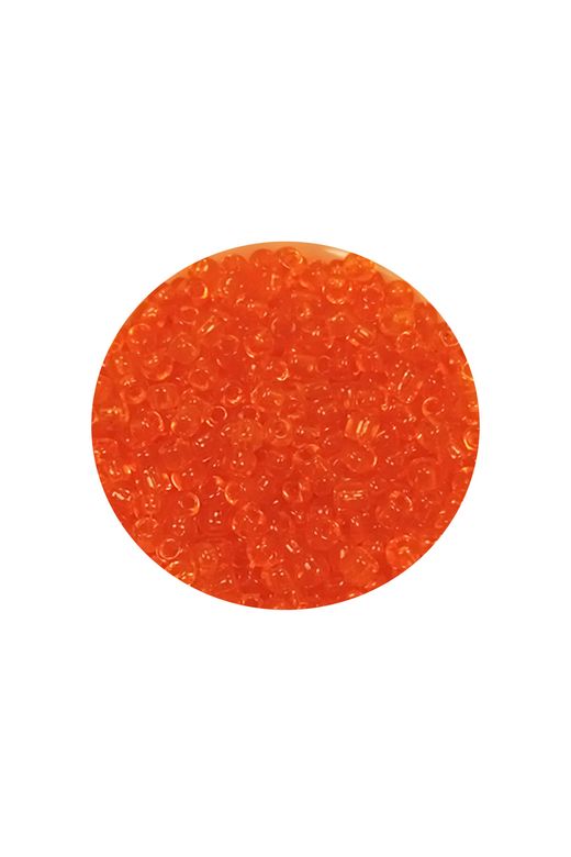 Royaleks RT-RYL-BN24092-16-60 Dökme Cam Kum Boncuk (11/0) 2 Mm - 60 Gram -  Şeffaf Turuncu - Bnc051
