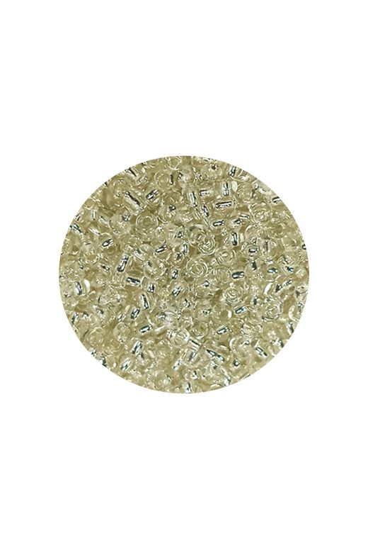 Royaleks RT-RYL-BN24092-18-60 Dökme Cam Kum Boncuk (11/0) 2 Mm - 60 Gram -  Şeffaf Beyaz - Bnc053