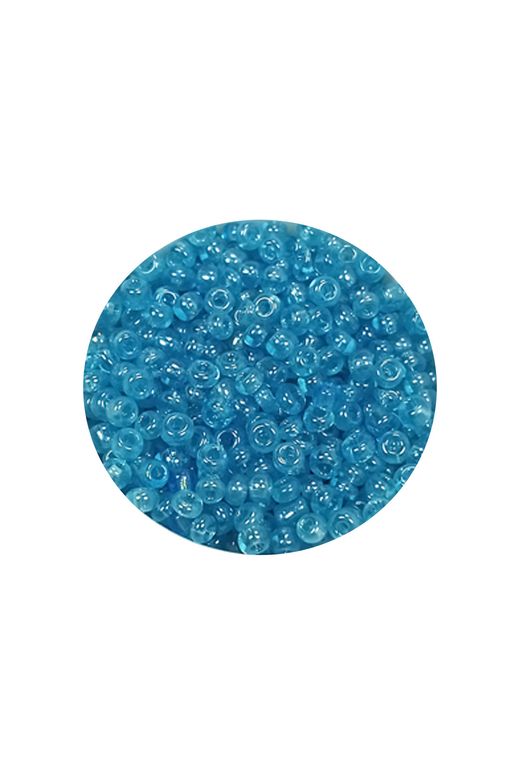 Royaleks RT-RYL-BN24092-26-60 Dökme Cam Kum Boncuk (11/0) 2 Mm - 60 Gram -  Şeffaf Koyu Camgöbeği - Bnc061