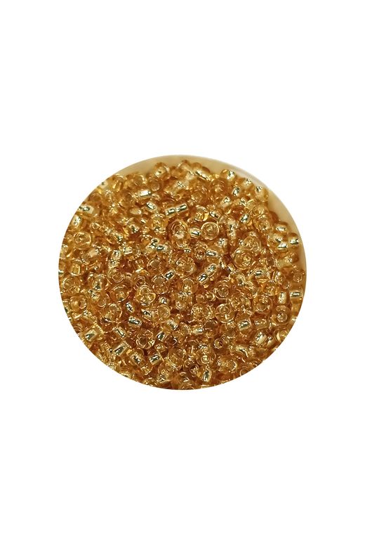 Royaleks RT-RYL-BN24092-33-20 Dökme Cam Kum Boncuk (11/0) 2 Mm - 20 Gram -  Şeffaf Bal Rengi - Bnc033