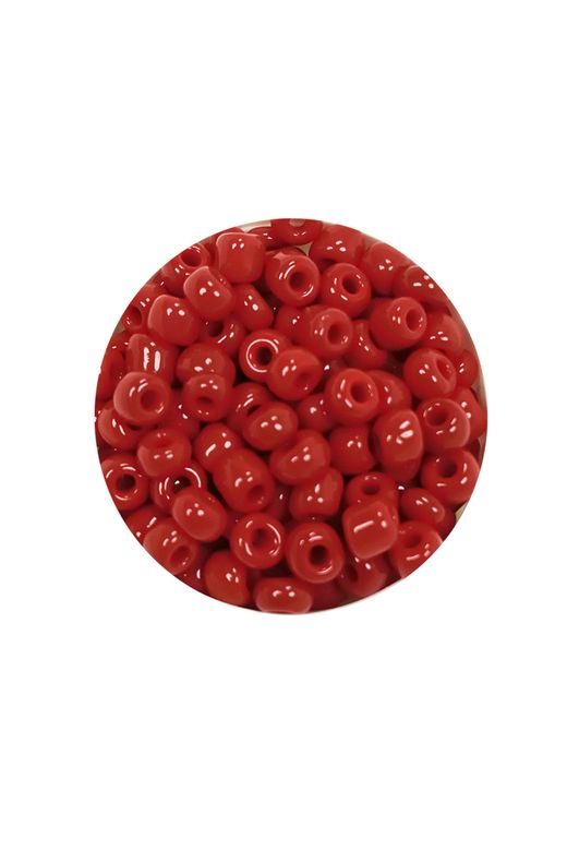 Royaleks RT-RYL-BN24093-04-20 Dökme Cam Kum Boncuk Büyük Boy (6/0) 4 Mm - 20 Gram - Koyu Kırmızı - Bnc074